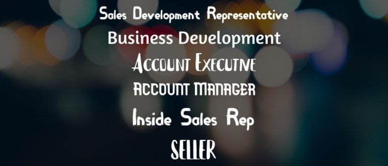 Sales Job Titles
