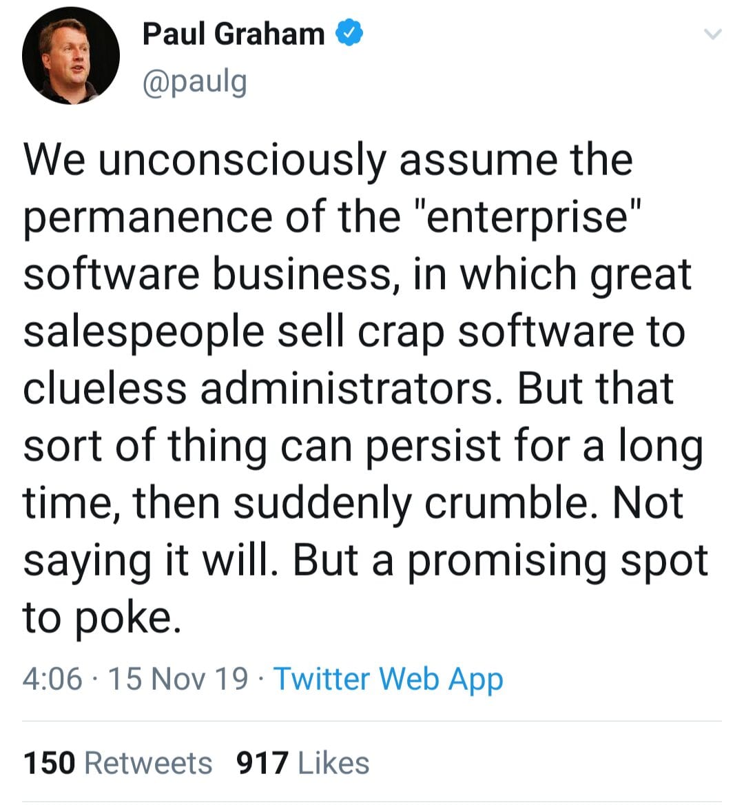 Enterprise Software Paul Graham